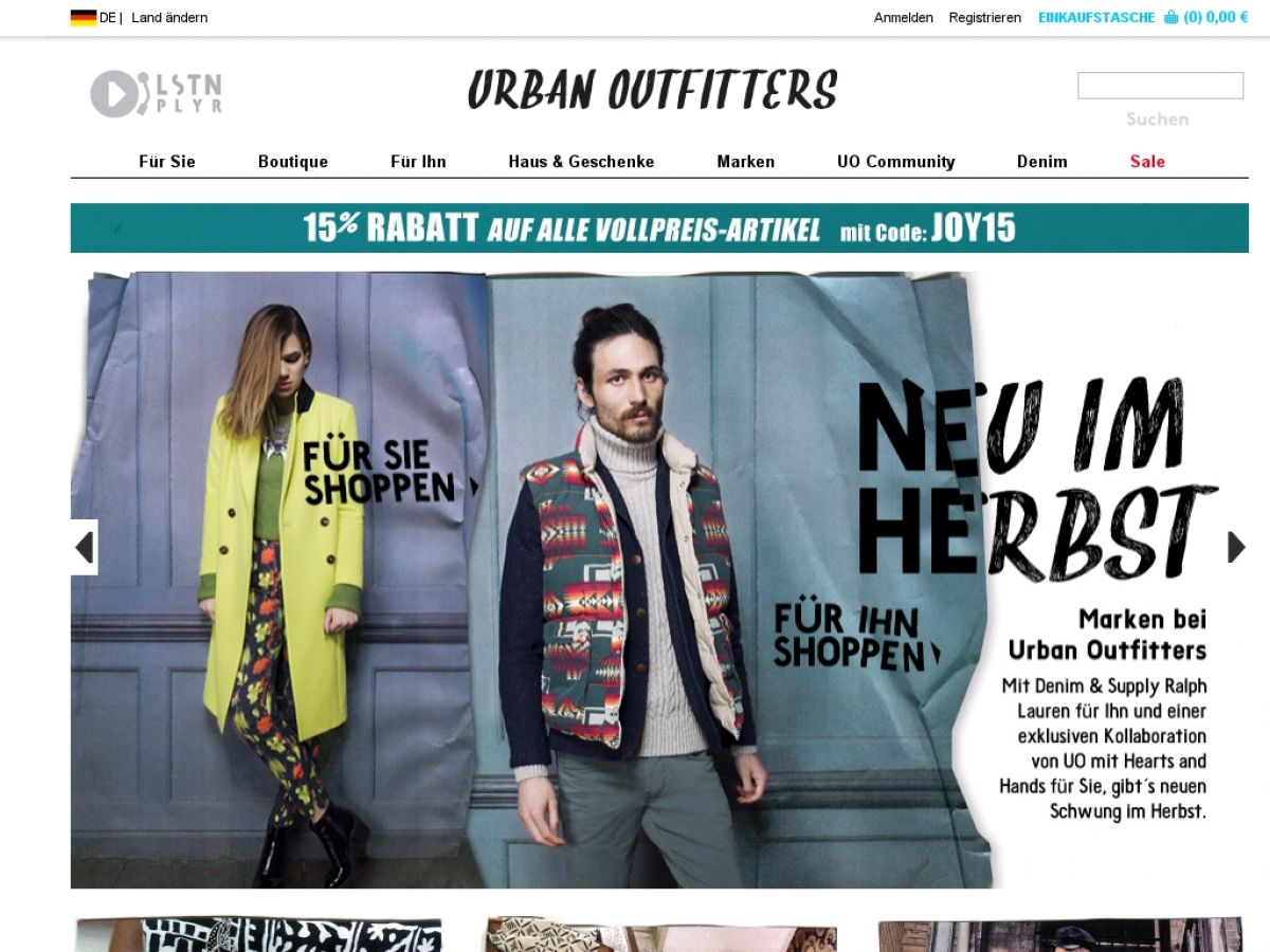 www.Urbanoutfitters.de